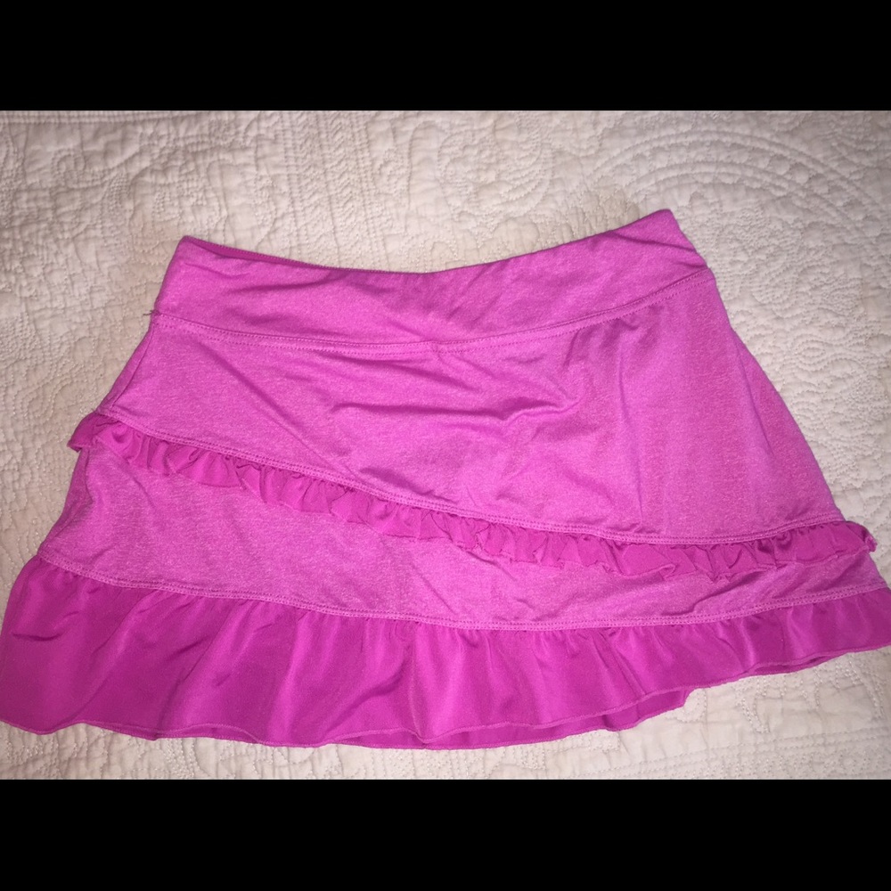 Pink Ruffled tennis skirt